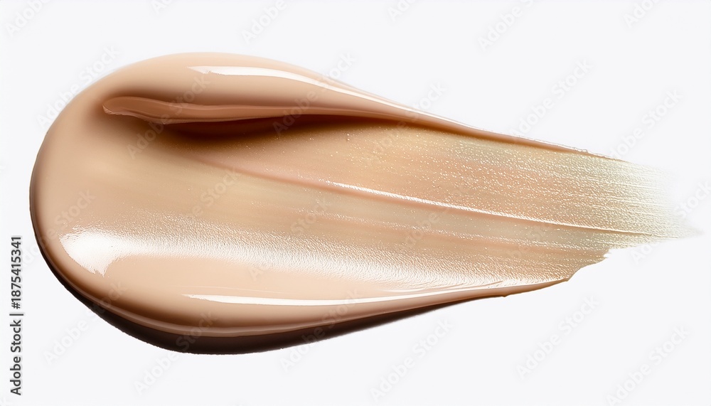 Fototapeta premium creamy light beige cosmetic smear