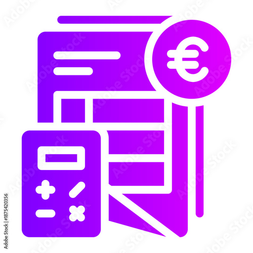 euro gradient icon