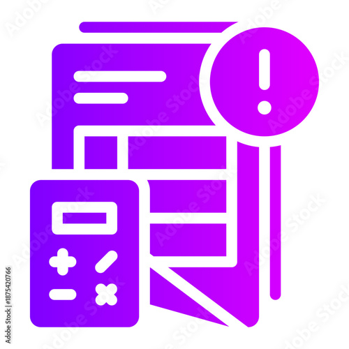 warning gradient icon