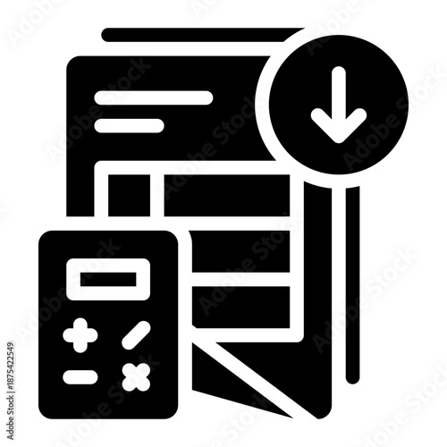 down arrow glyph icon