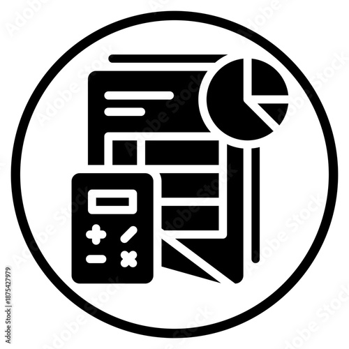 pie chart glyph icon