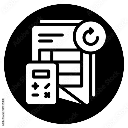 circular arrow glyph icon