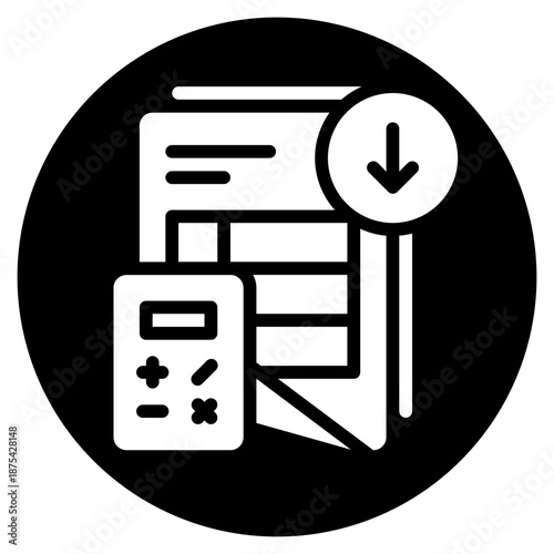 down arrow glyph icon