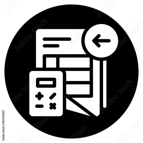 left arrow glyph icon