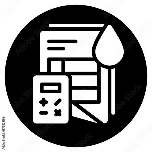 liquidity glyph icon