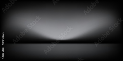 Abstract gradient podium background. Empty gray 3D studio background. Clean scene for product presentation mockup template. eps 10