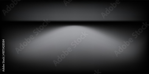 Abstract gradient podium background. Empty gray 3D studio background. Clean scene for product presentation mockup template. eps 10