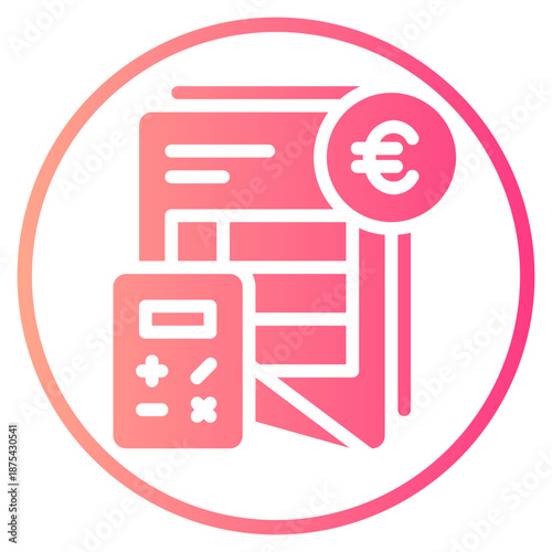euro gradient icon