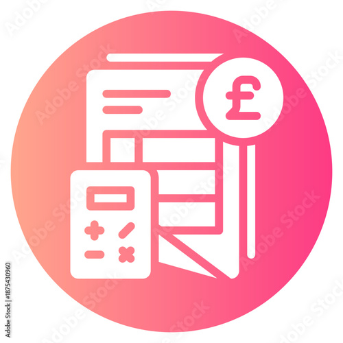 pound gradient icon
