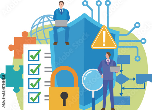 情報セキュリティのイメージイラスト