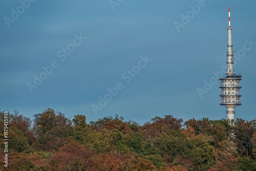 Fotografie Fernmeldeturm im Wald