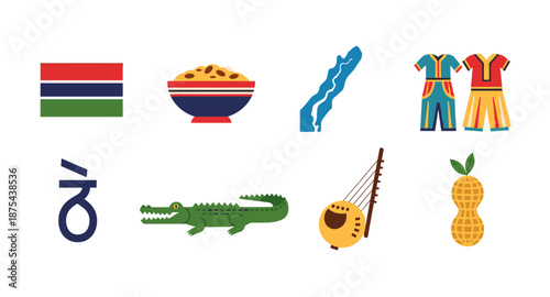 Gambia National Symbols and Cultural Icons Collection