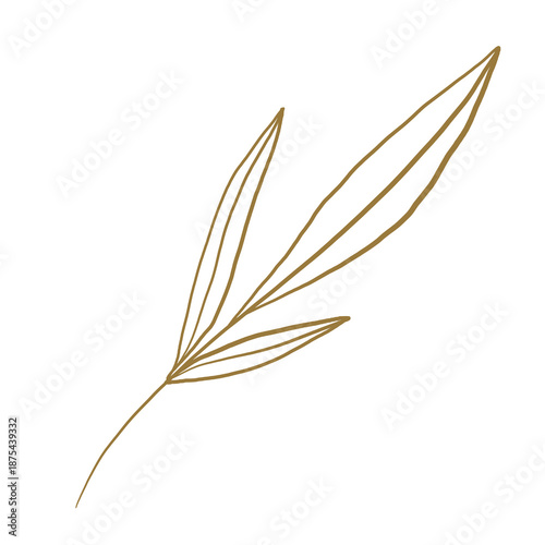 golden leaves doodle