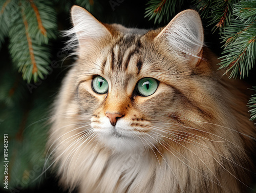 Cat up in tree