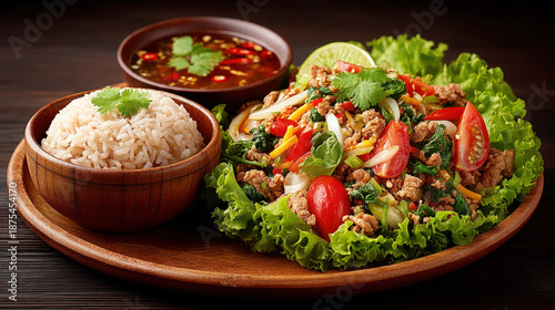 Laotian food - sticky rice ...