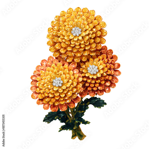 bouquet of orange flowers