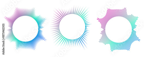 Sound wave set. Sound waves, Equalizer, Audio waves, Radio signal, Music. Recording.PNG
