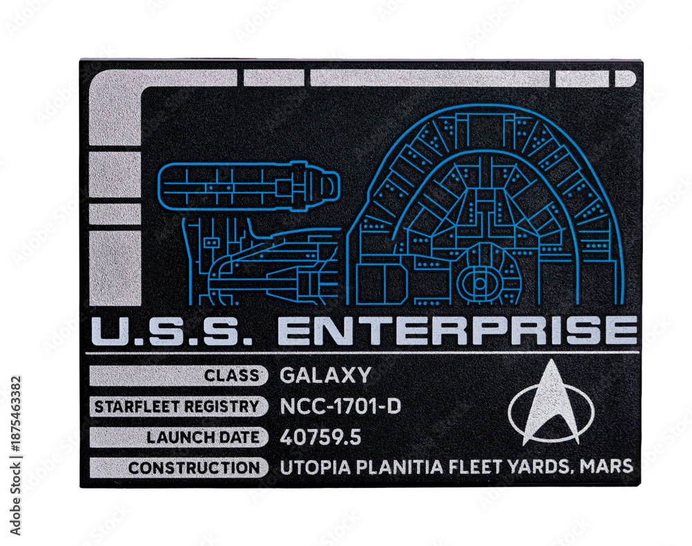 Fototapeta premium Dortmund - Deutschland 13. Januar 2026 - Star Trek Enterprise - Studio Aufnahme