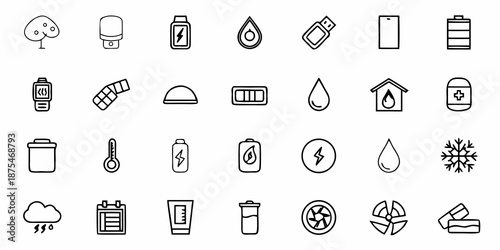 Modern technology and eco friendly icons for sustainable business innovation environment