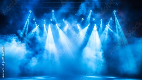 Dynamic light show event stage venue photography nighttime wide angle spectacle of illumination