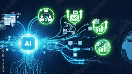 Autonomous AI Agent System Accomplishing Business Tasks