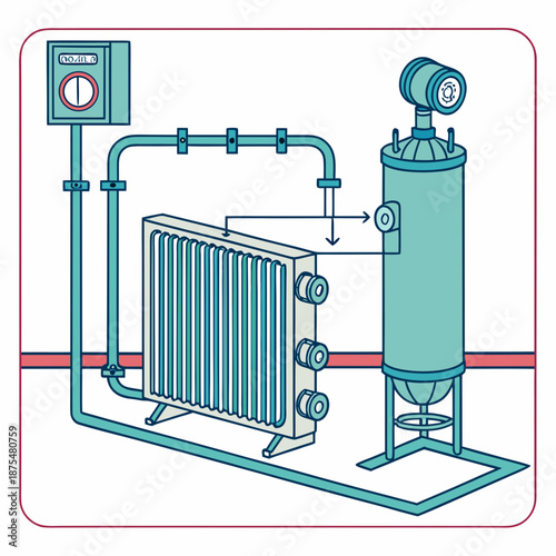 Industrial Cooling Radiator System for Thermal Management