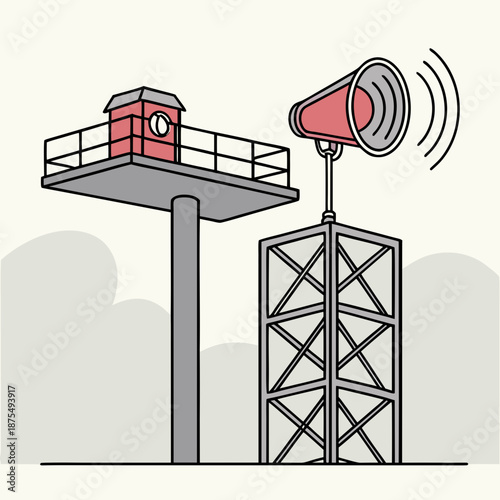 Industrial Alarms: Beacon Light Siren