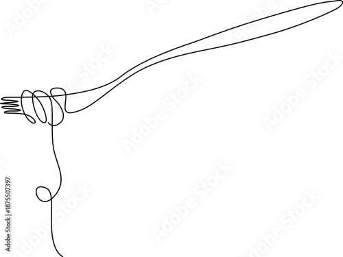 Hand holding toothbrush Vector