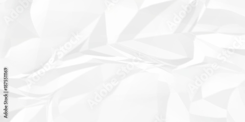 Crumple crushed white paper obsolete rumple craft design. wrinkle ripped creased crumple aged closeup recycled document grunge paper background.