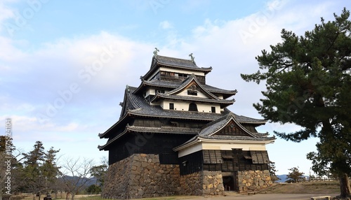 A Japanese castle: Matsue-jo Castle in Matsue City in Shimane Prefecture