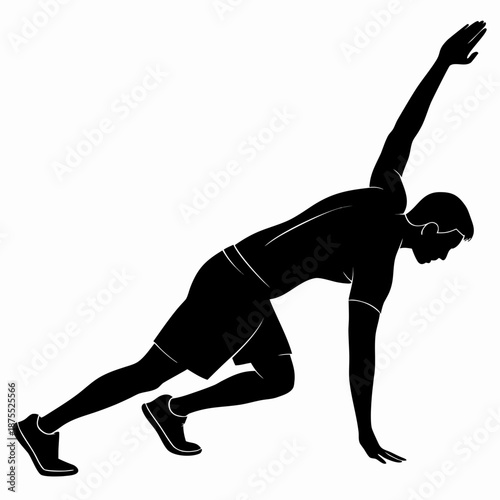 Person performing plank exercise