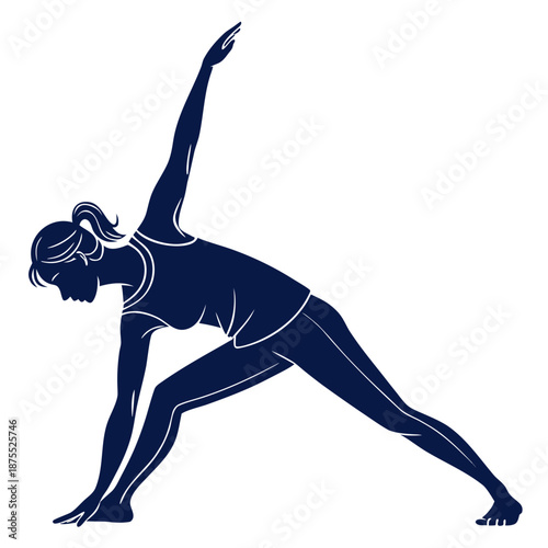 Woman performing a yoga pose