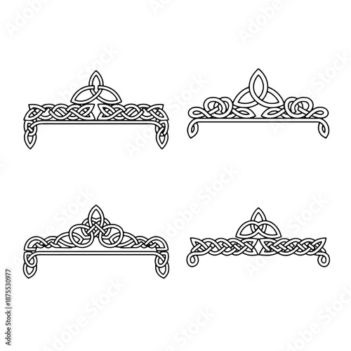 Celtic Knotwork Designs: A collection of intricately woven Celtic knotwork patterns, showcasing the artistry and symbolism of ancient Celtic culture.