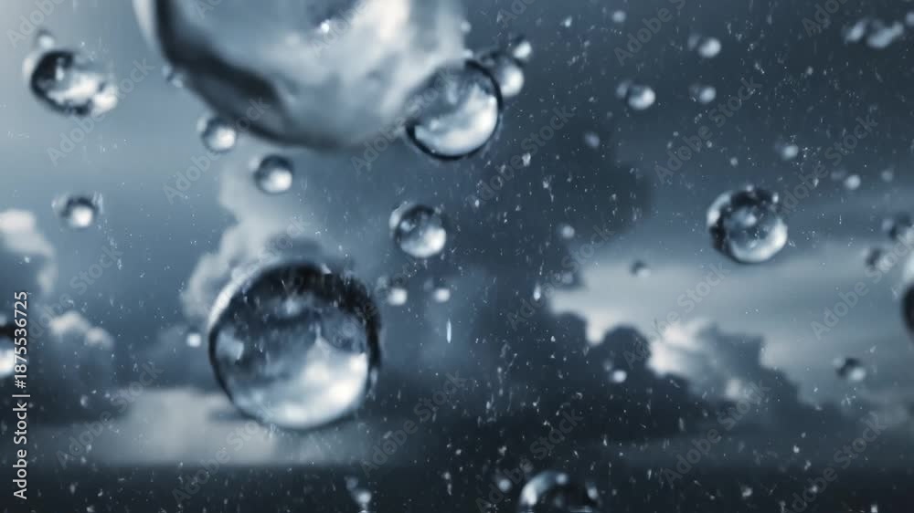 custom made wallpaper toronto digitalWater bubbles in sky