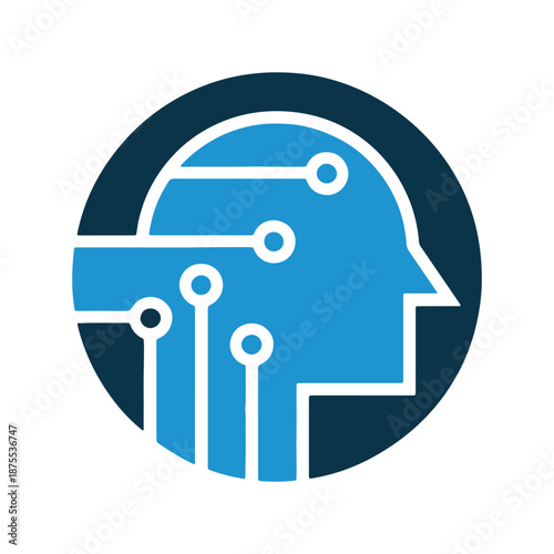 Ai robot head with circuit design