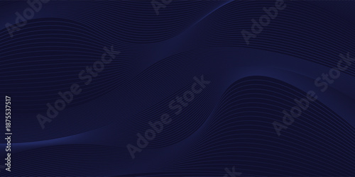 Premium background with diagonal dark blue lines pattern. Vector horizontal template for contemporary formal invitation, prestigious gift certificate, digital luxury business banner, luxury voucher.