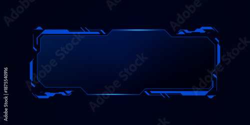 Sci fi futuristic user interface, HUD template frame design, Technology abstract background	
