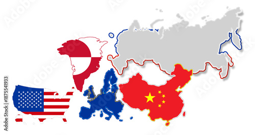 abstract flag colors of USA...