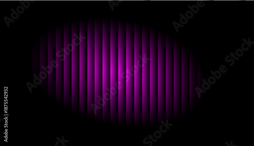 Vibrant purple light through vertical bars