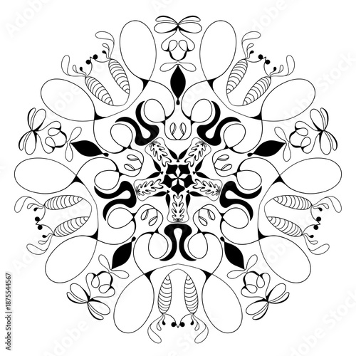 Photos Jardim etéreo de borboletas cósmicas: mandala onírica com asas elípticas dançant