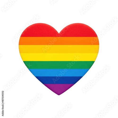 Free Download Rainbow heart icon isolated on transparent background - GFXLoad