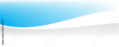 Sky blue winter gradient background with white gradation and blu light glow. Turquoise lavender blurry wallpaper for wide or cold themes. Soft abstract design.