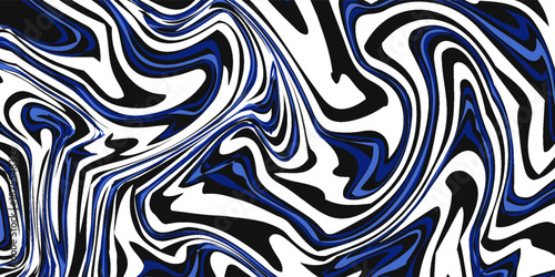 White abstract blue and black wavy liquify background