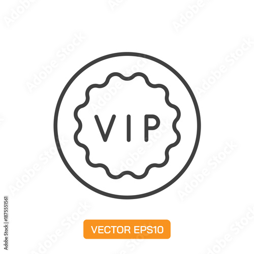 VIP Icons. Thin Line Symbol Elements Collection.