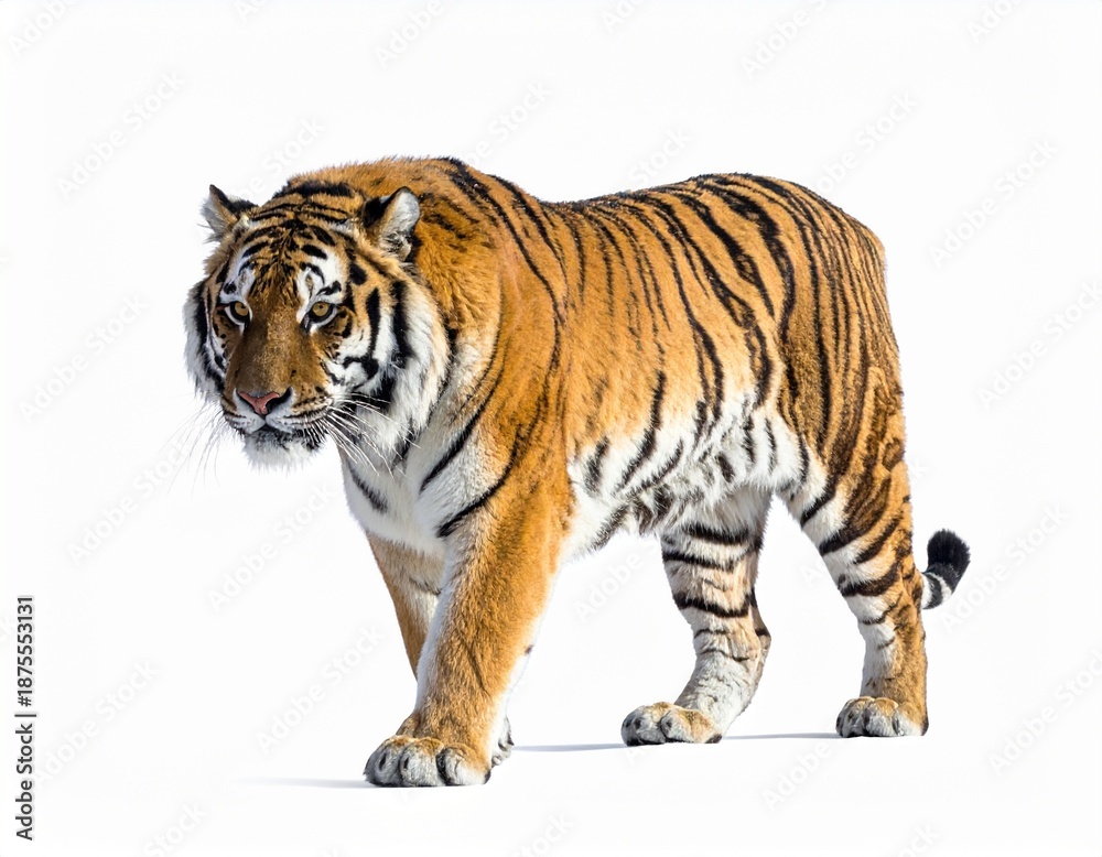 Fototapeta premium Tiger on a white background