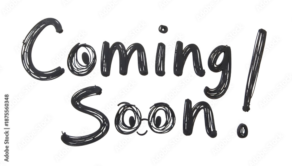 Fototapeta premium Coming soon shiny dark message