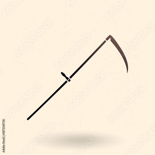 Vector Basic Icon of Scythe