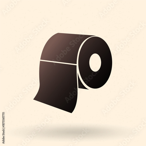 Vector Basic Icon of Toilet Paper