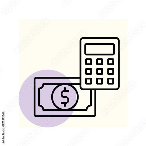 Income Calculator vector, pixel perfect, illustrator file 
