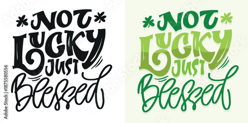 St.Patrick's Day - cute hand drawn lettering art. T-shirt design, mug print, bag print. Lucky sharm.